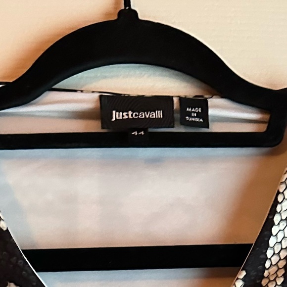 Just Cavalli Monochrome Geometric Long Sleeve Dress size 44/12 - Picture 7 of 10